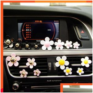 Other Care Cleaning Tools New 4 Pcs Car Outlet Vent Per Clip Small Daisy Air Conditioning Aromatherapy Interior Decoration Supplies Fr Dhbgj