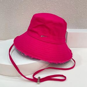 Novas Mulheres Designer Bucket Chapéu Masculino para o Verão de Alta Qualidade Moda Pêssego Dobrável Grande Fedoras Luxo Casquette Praia Ao Ar Livre Sol Brim Chapéus