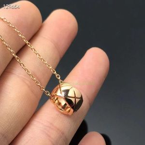 jewelry chaneles necklace Lingge Thick Gold Electroplated Necklace Popular on the Internet Live Streaming Sales Valentine's Day Gift Collar Chain