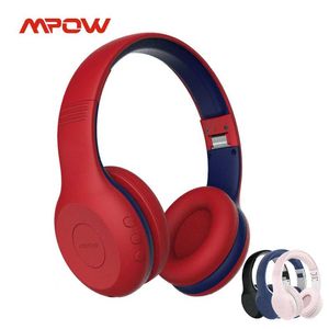 Kulaklıklar MPOW CH6 Plus Bluetooth Kids Kulaklıklar V5.0 Kablosuz Kulaklık 95db Limited Mikrofonlu Çevrimiçi Çalışma için 15H Oynatma Süresi PC Pad Telefonları J240123