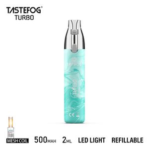 Tastefog空の使い捨てベイプポッド補充可能なベイプペンTastefog Turbo 10ml e-liquid 12flavorsヨーロッパでのホットセール