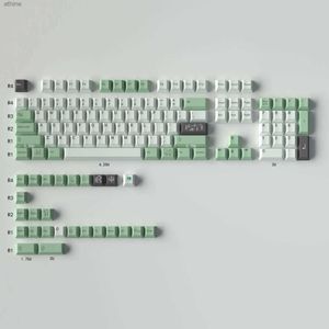 Keyboards Keyboards 1 set November Fog PBT Keycap Large set Cherry Profile DYE-SUB Personalized Keycaps For Mechanical Keyboard GMMK pro YQ240123