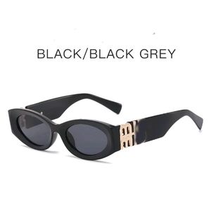 Moda miu okulary przeciwsłoneczne designer owalny rama luksusowe okulary przeciwsłoneczne damskie anty-promieniowanie Uv400 Osobowość męskie szklanki retro talerz wysokiej jakości