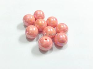 Beads Wholesale 12mm 500pcs/bag , 20mm 100pcs/bag, Pink AB Solid Beads For Chunky Kids Necklace/DIY/Hand Made Design
