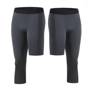 Gym Clothing High-waist Compression Leggings Men's Base Layer Running Tight Shorts For Basketball Cycling Sport Fitness