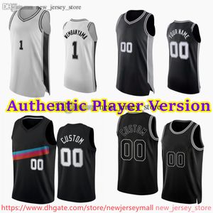 1 VictorWembanyama Jersey Personalizado Versão do Jogador KeldonJohnson Basquete Autêntico Costurado Jerseys JeremySochan DevinVassell TreJones MalakiBranham Wesley