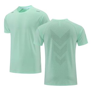 Быстросохнущая мужская футболка для бега, спортивный топ для фитнеса, тренировочная рубашка для спортзала, дышащая повседневная спортивная одежда для бега 240123