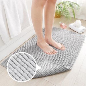 Carpets Thick Chenille Bath Mat Soft Solid Color Floor Mats Good Absorption Doorway Rug Non-slip Carpet Home Bathroom Kitchen