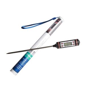 Temperaturinstrument Partihandel rostfritt stål BBQ Kötttermometrar Kök Digital matlagning Food Probe Hangable Electronic Barbe DH4K7