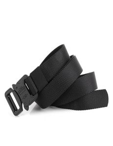 Cintura resistente in nylon Cintura tattica da uomo Cintura da combattimento militare con fibbia in metallo Accessori per la caccia da addestramento4227509