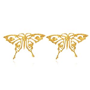 Europejska i amerykańska kreatywne zaawansowane poczucie złota kolczyki motyli retro poczucie kolczyków owadów