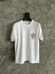 メンズTシャツ到着最高品質2024メンサマーティートマトプリント半袖女性カジュアルビンテージトップTシャツ