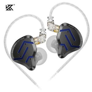 Fones de ouvido KZ ZSN Pro 2 In Ear Metal Fones de ouvido 1BA + 1DD Tecnologia Híbrida HIFI Bass Headphone Monitor Earbuds Sport Noise Canceling Headset J240123