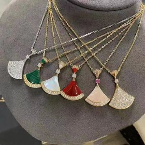 Ladies Love Designer Linzhou Rose Gold and Sier Round Diamond Classic Necklace Stainless Steel Jewelry Birthday Wedding Gift Wholesale