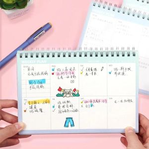 Kawaii Weekly Planner Notebook Journal Agenda 2024 Söt Dagbok Organisator School Stationery Office Supplies Gifts