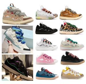 Leather Curb casual shoes Extraordinary Emed Mens Women Low top Calfskin Rubber Nappa Platformsole Shoe Lavins Trainers sneakers