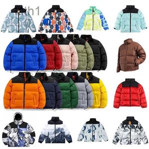 Herren Winterjacke Damen Daunen Kapuze Stickerei North Warmer Parka Mantel Gesicht Herren Pufferjacken Briefdruck Outwear Mehrfarbiger Druck HL11