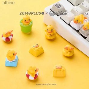 Клавиатуры Клавиатуры ZOMO X B. Duck 3D Keycap Toy Персонализированная механическая клавиатура PBT Украшение ESC Cherry Axis YQ240123