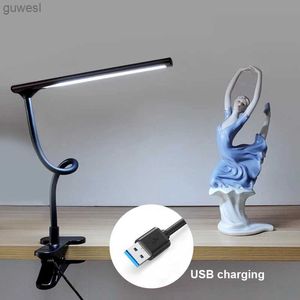 Desk Lamps Desk Lamps Bedroom Book Light USB Charging Clip-On Table Lamp Flexible Hose Nightlight Foldable Reading Lamp For Travel Study YQ240123