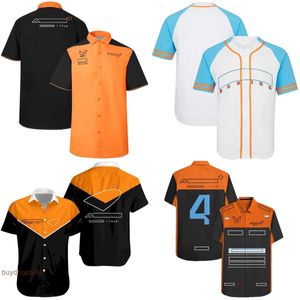 Flj5 Men's and Women's New T-shirts Formula One F1 Polo Clothing Top Team Casual for Summer Short Sleeve Regular Large Size Office Button Up Blouses