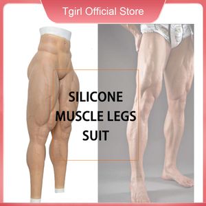 Costume Accessories Muscle Cosplay Silicone Fake Body Suit with Brawny Legs Shemale Male Ho Costumes Prostheses Artificial Simulation