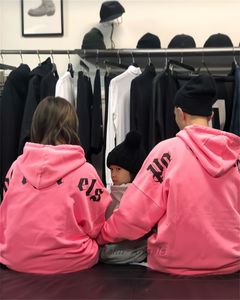 Par hoodie designer män och kvinnor släpp tillbaka tillbaka bokstaven tryck långärmad ren bomull lös casual par storlek mottagen xl svart vit grön rosa