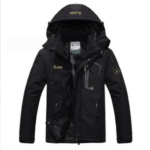 Mens Down Parkas Autumn Jackets p Polar Winter Parka Men wiatr wiatr plus Veet Gruby ciepły czarny płaszcz z kapturem Anorak Wodoodporny otq6a