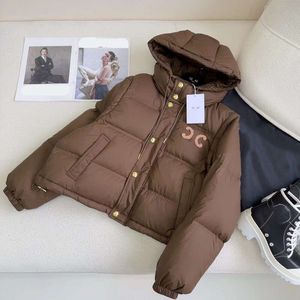 Inverno puffer jaqueta homens designer de penas de ganso jaquetas bordadas parque piumino uomo C letra veste luxe femme padrão ao ar livre zíper casaco à prova de vento