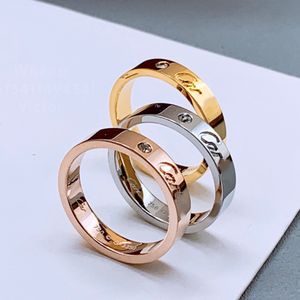 diamantes legers solitário anel de casamento casal designer de anel para homem 925 prata banhado a ouro 18K T0P qualidade mais alta estilo clássico presentes premium com caixa 016