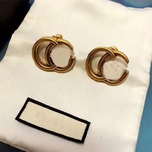 Classic pearl earrings stud womens luxury earings designer jewellery small heart vintage ohrringe gold plated cjeweler flower man fashion dangle earring with box