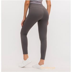 LL Yoga Align Leggings Calças femininas cortadas Calças femininas de ioga para mulheres Calças esportivas ativas para meninas Leggings de corrida para academia Calças Slim Align LL leggings