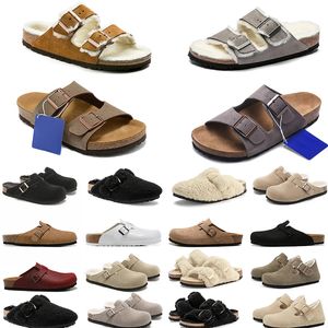 Sandals Designer Buckle Slippers Arizonas Cork Flat Sole Soft Footed Flip Flops Fur Slides Mens Womens Birkin Stocks Shoes Burkin Dhgate 36-46