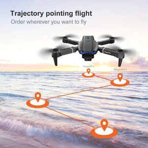 Drone dobrável E99 Pro de 1 unidade com câmera HD, sinal WIFI, FPV Altitude Hold Retorno de pouso de decolagem com uma tecla, quadricóptero dobrável com controle remoto