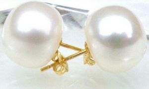 Orecchini Enorme AAA Squisito orecchino di perla bianca naturale del mare del sud 14k p 89mm 910mm 1011mm 1112mm 1213mm Orecchini di perle