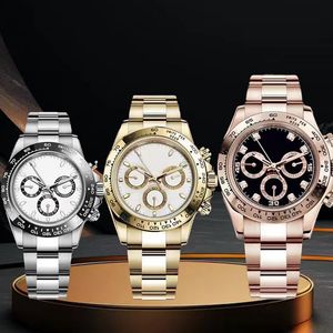 Herrklocka Designer Watch High Quality Automatic Mechanical Watch Sapphire Waterproof Sports Three Ring Montre Luxury Watch