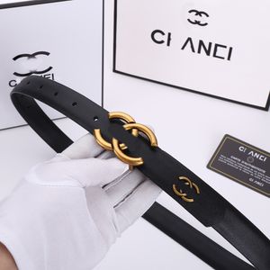 Fashion Chanle Belt Women's Belt Luxury Designer Belt Brass Pin Buckle Men's Business Belt Birthday Present