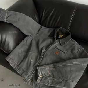 2023 New Men's Crht Bms J97 American Detroit Carthart Antique Work Canvas Cleanfit Fashion Winter Jackets Stacketstop