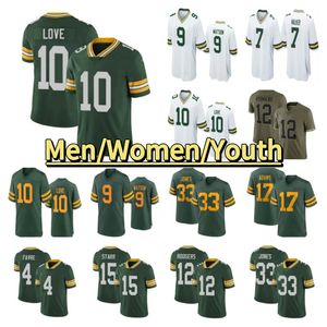 10 Love 33 Aaron Jones Football Jersey Christian Watson Jaire Alexander AJ Dillon David Bakhtiari Lukas Van Ness Jayden Reed Luke Musgrave Tucker Kraft Romeo Doubs