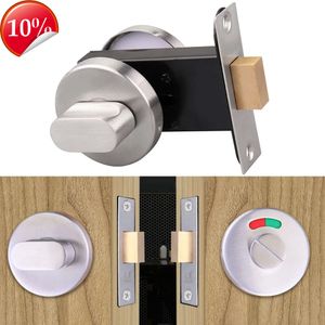 New Bathroom Indicator Bolt Privacy WC Toilet Door Lock Stainless Steel Public Toilet Partition Door Lock With Red Green Indicator