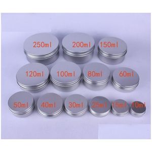 Packing Boxes Wholesale Different Size Empty Containers Container Aluminium Jar Tea Cans Aluminum Box Cases Makeup Lip Gloss Jars Co Dhdrq