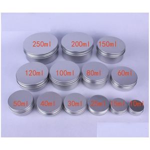 Verpackungsboxen Großhandel Verschiedene Größe Leere Behälter Container Aluminium Jar Teedosen Aluminium Box Cases Makeup Lip Gloss Jars Co Dhdrq