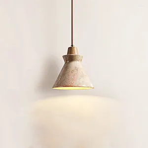 Vägglampa japansk stil wabi sabi valnöt hem dekoration liten kreativ design sten restaurang klädbutik 5w ledande pendent ljus