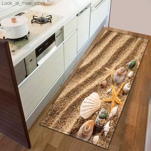 Carpet Entrance Doormat Decoration Kitchen Bedroom Carpet Bathroom Anti-Slip Floor Hallway Balcony Rug Modern 3D Printing Pattern Mat Q240123