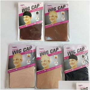 Wig Caps Deluxe Cap Hair Net For Weave Nets Stretch Mesh Making Wigs Size Drop Delivery Products Accessories Dh4Tn