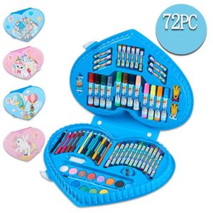 Supplies New 72PC Watercolor Pen Set Paintbrush Crayon Painting Children's Painting Art Set Drawing Kit Gift Set for Kids Students