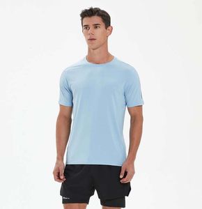 Summer Men's Running Casual Top Short Hleeved Quick Torking Breattable Sports Fitness Round Neck T-Shirt kan anpassas lyxmärke T Shirt4535