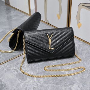 Designer Bag Shoulder Bags Luxury Handbags Women's Fashion Caviar buns with golden chain buns crossbody bag Handbag Black Totes Purse envelope bag Classic flip