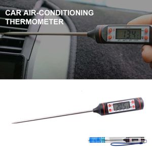 Yeni araba hava çıkış termometresi LCD Dijital Ekran Termometre Araç Klima Termometresi Otomatik Profesyonel Bakım Araçları