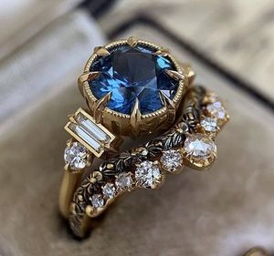 Pingfashion Womens Engagement Rings Silver Gold New Ins Hot Selling Inset Zircon Trend Fashion Alloy Jewelry Wholesale Orders Love Ring