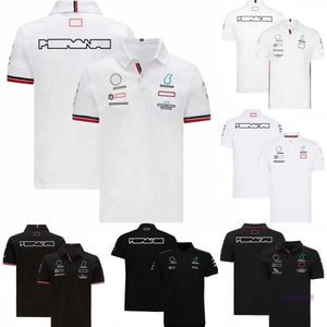 Novas camisetas masculinas e femininas fórmula um f1 polo roupas topo equipe de corrida secagem rápida manga curta verão uniforme da equipe workwear